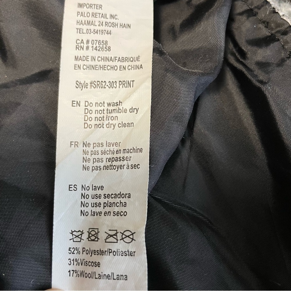 Revamped Vintage Y2K Heathered Gray Wool Blend Belted Trench Coat Women’s XS - Picture 11 of 11